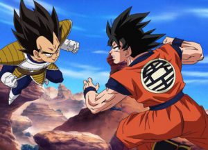 Goku vs Vegeta First Fight